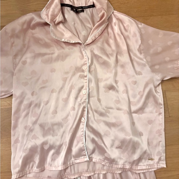 BCBG pink Heart Print Women's Pajama Set - Picture 4 of 6